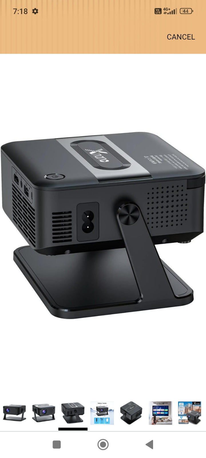 Mini portable projector /4k hd quality