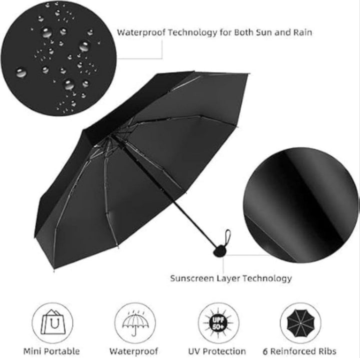 Folding portable umbrella