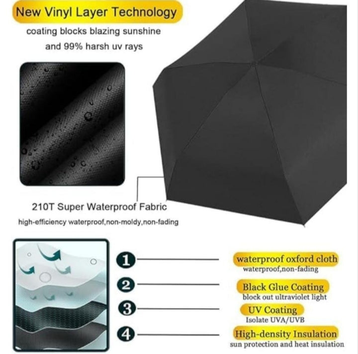 Folding portable umbrella