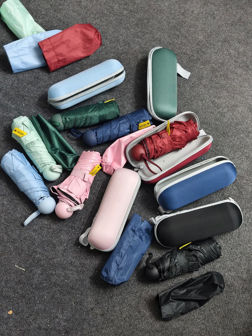 Folding portable umbrella
