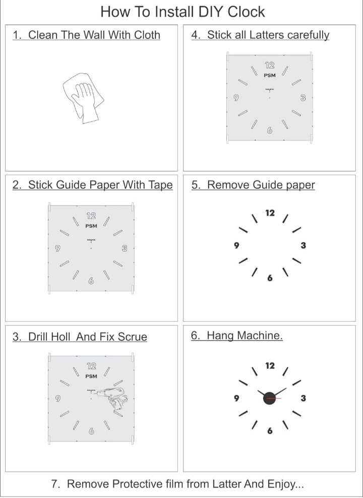 3D wall clock