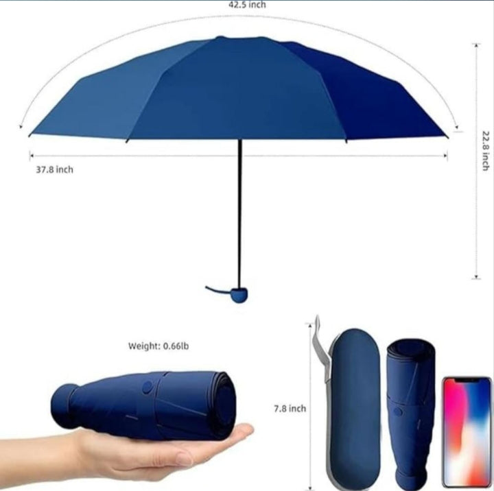 Folding portable umbrella